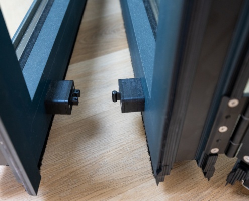 Aluminium vouwwand detail - Select Windows Drachten